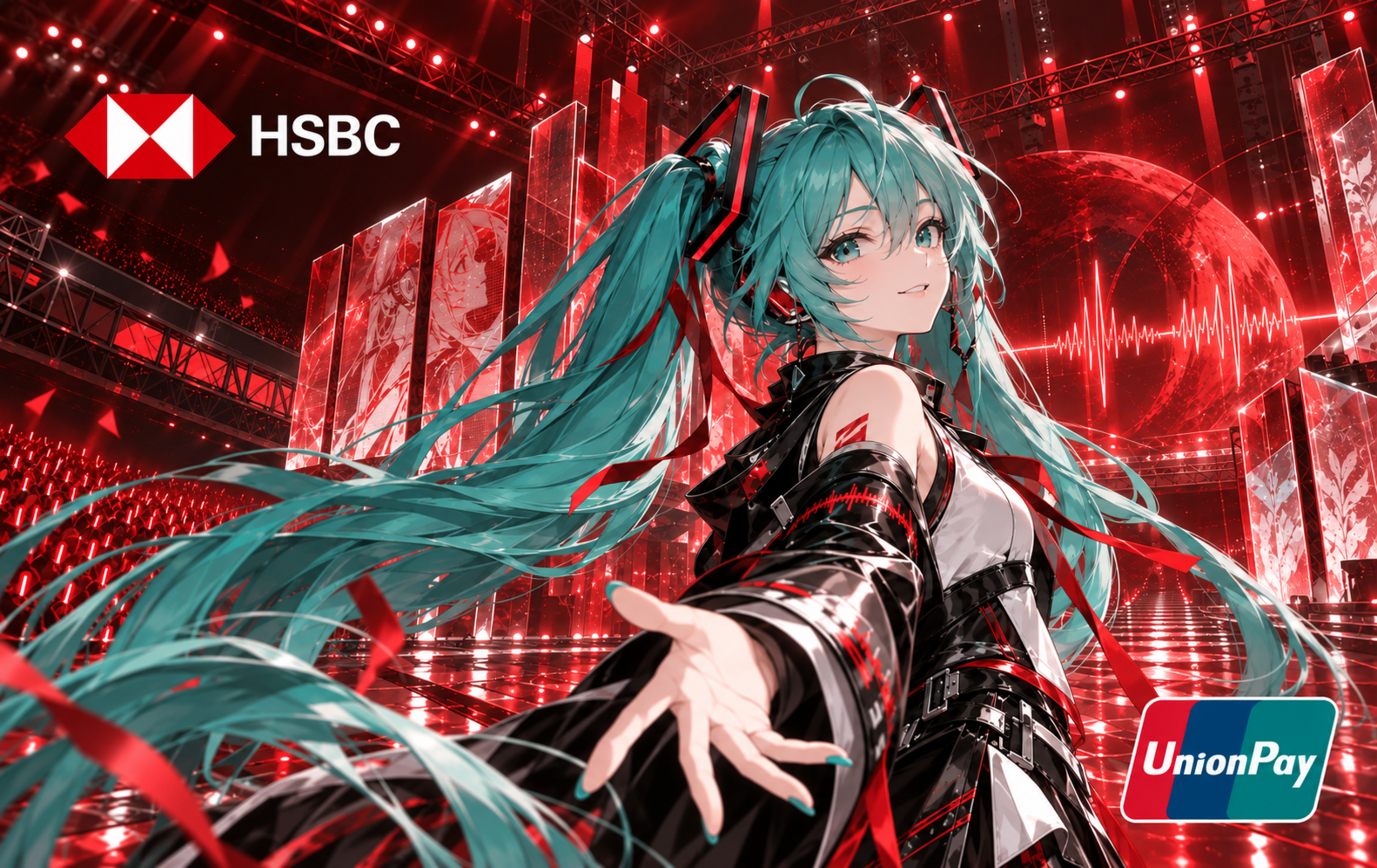 初音未来 HSBC 银联红色 4K